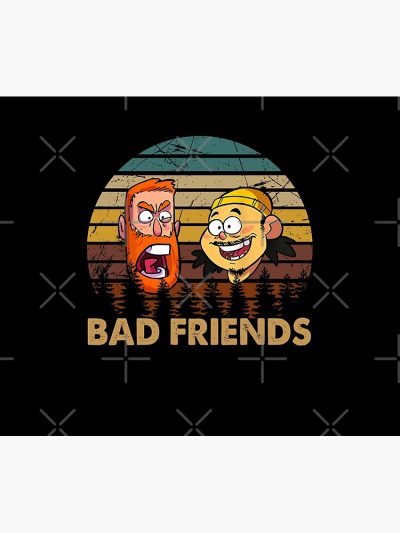 Graphic Funny Design Andrew Santino & Bobby Lee Tv Series Tapestry Official Bad Friends  Merch