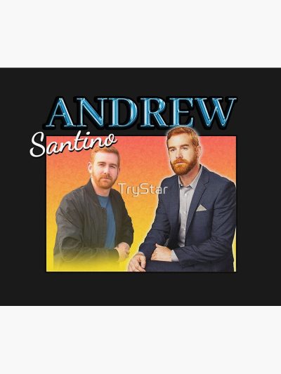 Andrew Santino Retro / Vintage Design Tapestry Official Bad Friends  Merch