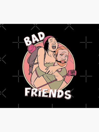 Bad Friends Podcast Hosts Tapestry Official Bad Friends  Merch