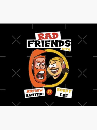 Bad Friends With Andrew Santino & Bobby Lee Tapestry Official Bad Friends  Merch