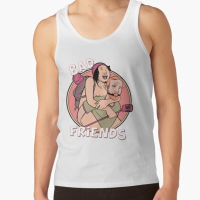 Bad Friends Podcast Hosts Tank Top Official Bad Friends  Merch