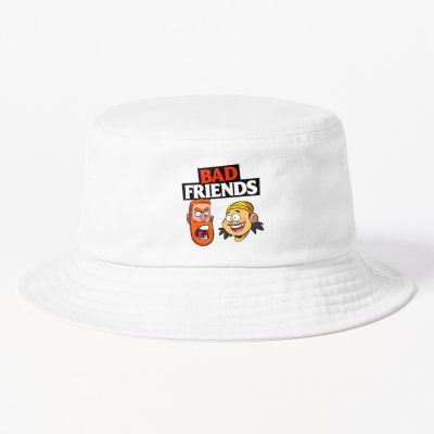 Bad Friends Podcast Bucket Hat Official Bad Friends  Merch