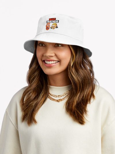 Bad Friends Podcast Bucket Hat Official Bad Friends  Merch