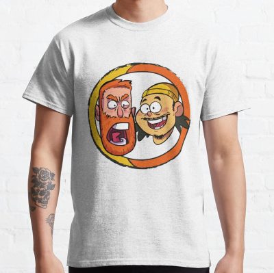 Bad Friends Andrew Santino & Bobby Lee Circle Design T-Shirt Official Bad Friends  Merch