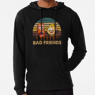 Graphic Funny Design Andrew Santino & Bobby Lee Tv Series Hoodie Official Bad Friends  Merch