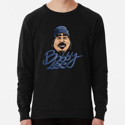 Bobby Lee With Blue Beanie Illustration (Black Base) Sweatshirt Official Bad Friends  Merch