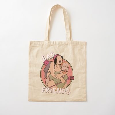 Bad Friends Podcast Hosts Tote Bag Official Bad Friends  Merch