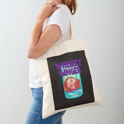 Funny Andrew Santino Cartoon Design Whiskey Ginger Tote Bag Official Bad Friends  Merch