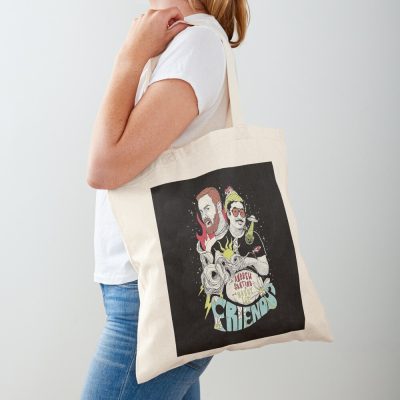 Andrew Santino & Bobby Lee Bad Friends Hosts Tote Bag Official Bad Friends  Merch