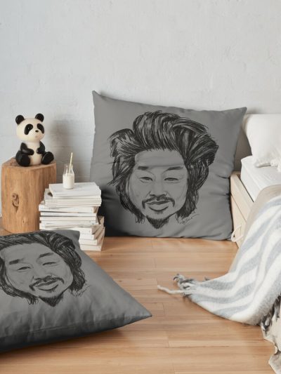 Bobby Lee Throw Pillow Official Bad Friends  Merch