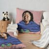 Bobby Lee Caricature With No Bones Wearing Slippers Throw Pillow Official Bad Friends  Merch