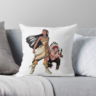 Bobby Lee & Khalyla Throw Pillow Official Bad Friends  Merch