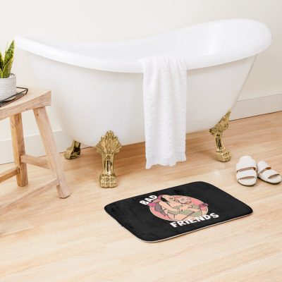 Bad Friends Podcast Hosts Bath Mat Official Bad Friends  Merch