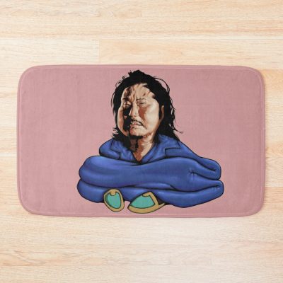 Bobby Lee Caricature With No Bones Wearing Slippers Bath Mat Official Bad Friends  Merch