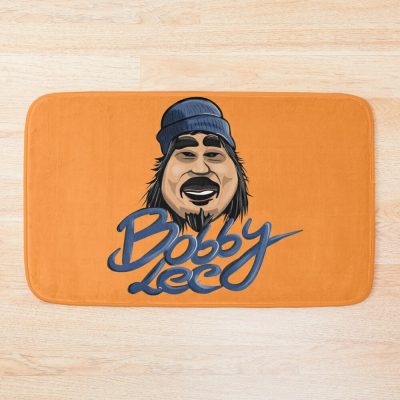 Bobby Lee With Blue Beanie Illustration Bath Mat Official Bad Friends  Merch