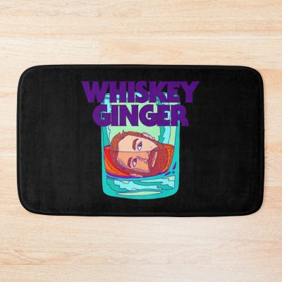 Funny Andrew Santino Cartoon Design Whiskey Ginger Bath Mat Official Bad Friends  Merch