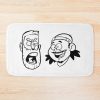 Black And White Art Andrew Santino & Bobby Lee Bath Mat Official Bad Friends  Merch