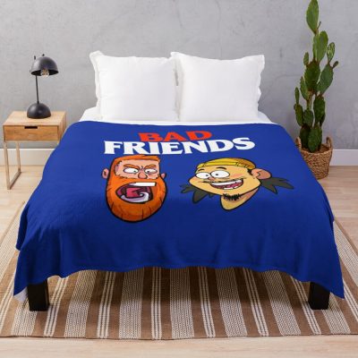 Bad Friends Podcast Merch T-Shirtbad Friends Podcast T-Shirt_By Sneakerartshop_ Throw Blanket Official Bad Friends  Merch