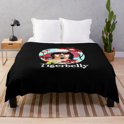 Tigerbelly Throw Blanket Official Bad Friends  Merch