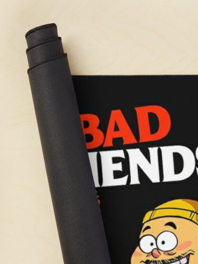 Bad Friends Podcast Mouse Pad Official Cow Anime Merch