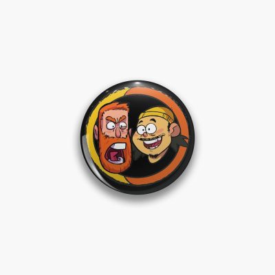 Bad Friends Andrew Santino & Bobby Lee Circle Design Pin Official Bad Friends  Merch