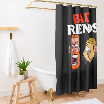 Bad Friends For Fans Shower Curtain Official Bad Friends  Merch