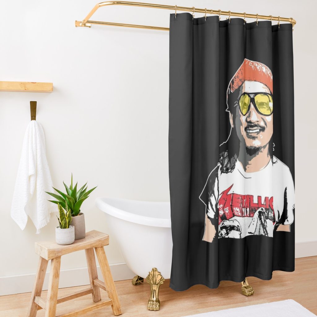 Animated Bobby Lee Tiger Bellyg Shower Curtain Official Bad Friends  Merch