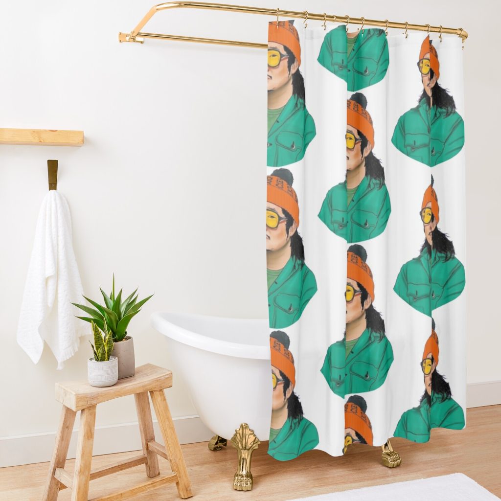 Bobby Lee Shower Curtain Official Bad Friends  Merch