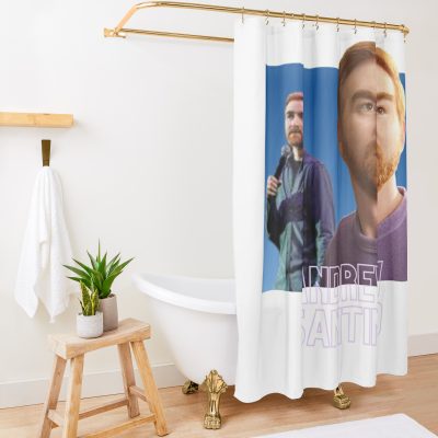 Andrew Santino Shower Curtain Official Bad Friends  Merch