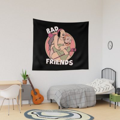 Bad Friends Podcast Hosts Tapestry Official Bad Friends  Merch