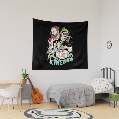 Andrew Santino & Bobby Lee Bad Friends Hosts Tapestry Official Bad Friends  Merch