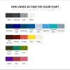 tank top color chart - Bad Friends Store