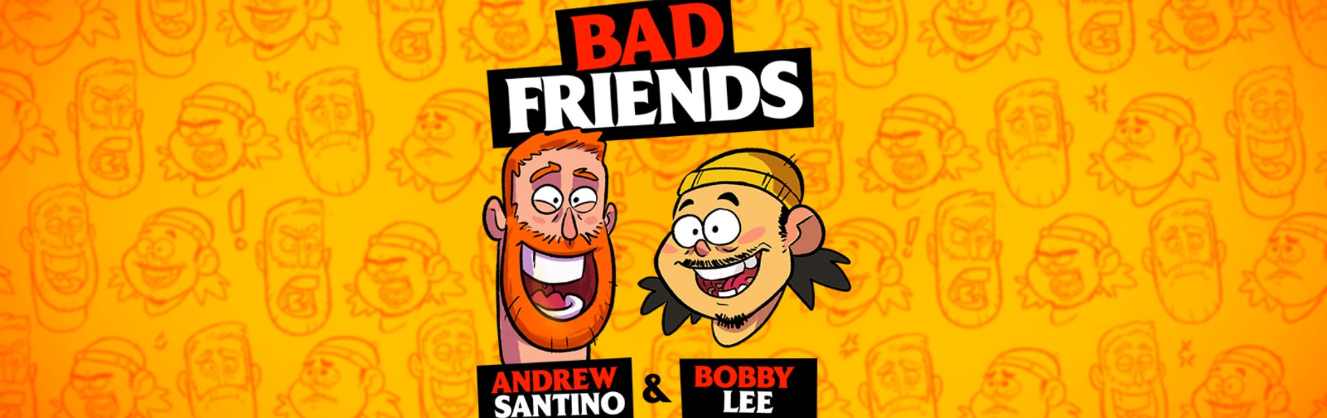 Bad Friends Merch Banner